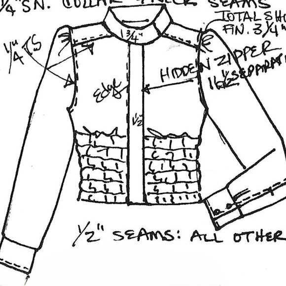 Anna Huling Olive Corduroy Bomber Jacket With Wide Banded Elastic Waist - Picture 7 of 13